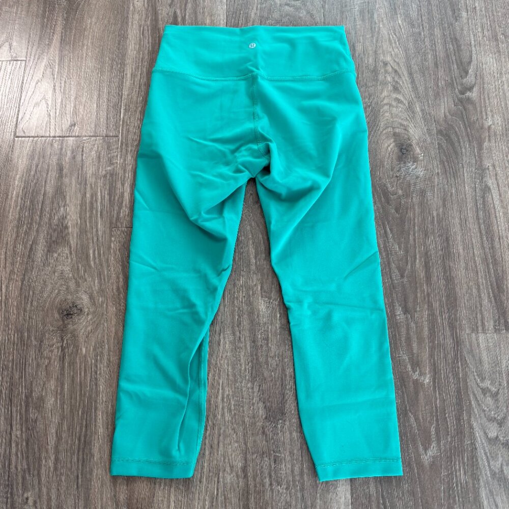 lululemon Wunder Train Teal High-Rise Leggings size 10 - Picture 2 of 8